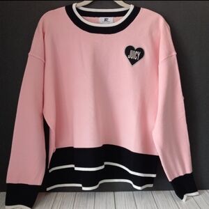 Juicy Couture Colorblock Crew Neck Pullover Sweater